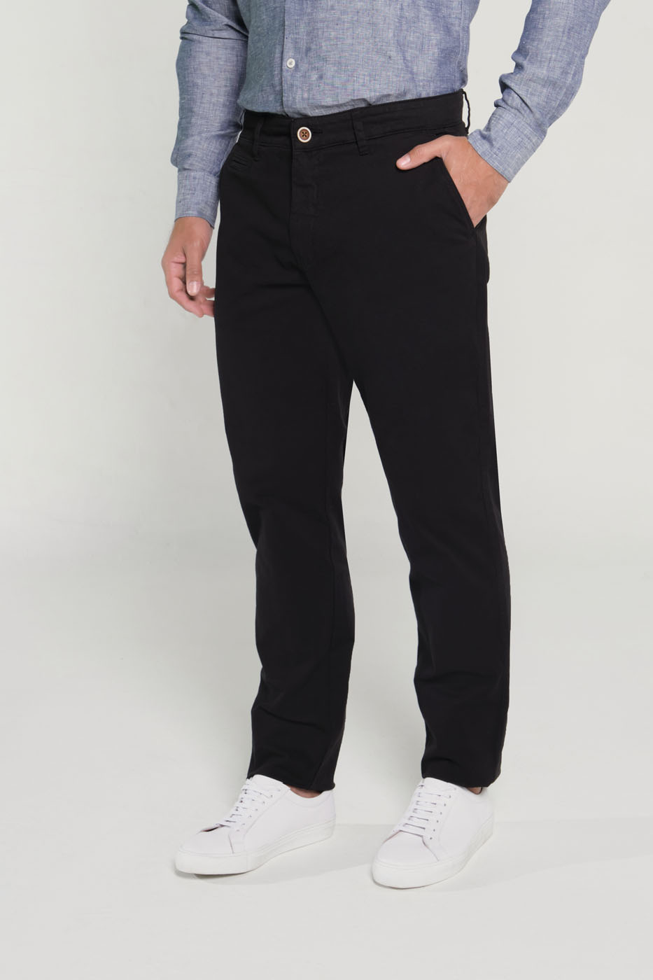 Pantalón Chino Slim Fit Dril Negro