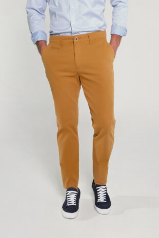 Pantalón Chino Slim Fit Dril Camel