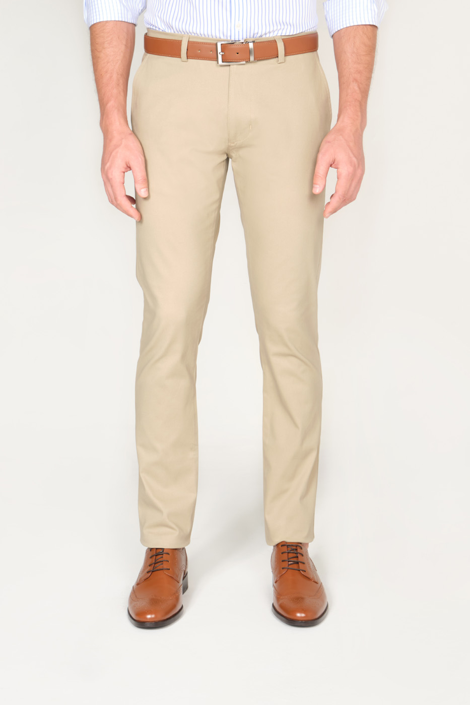 Pantalón Slim Fit Dril Kaki