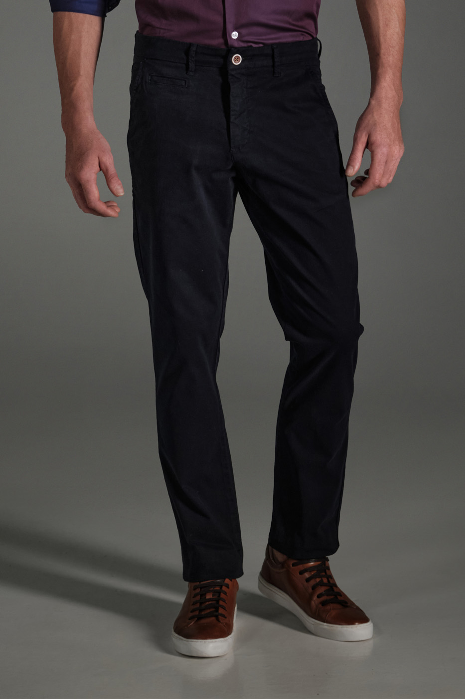 Pantalón Chino Slim Dril Azul Navy