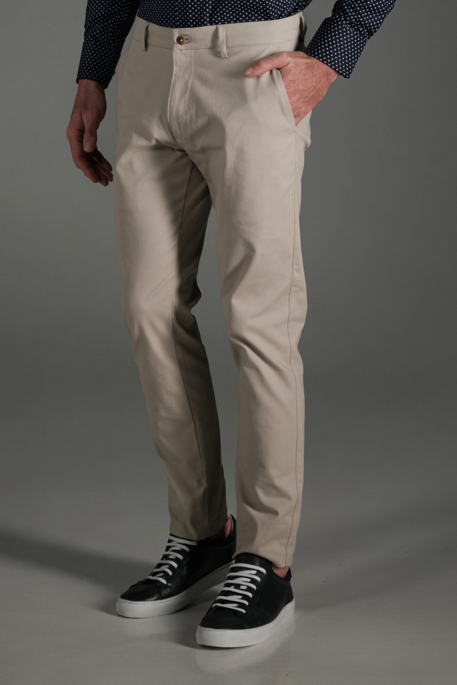 Pantalón Slim Dril Habano