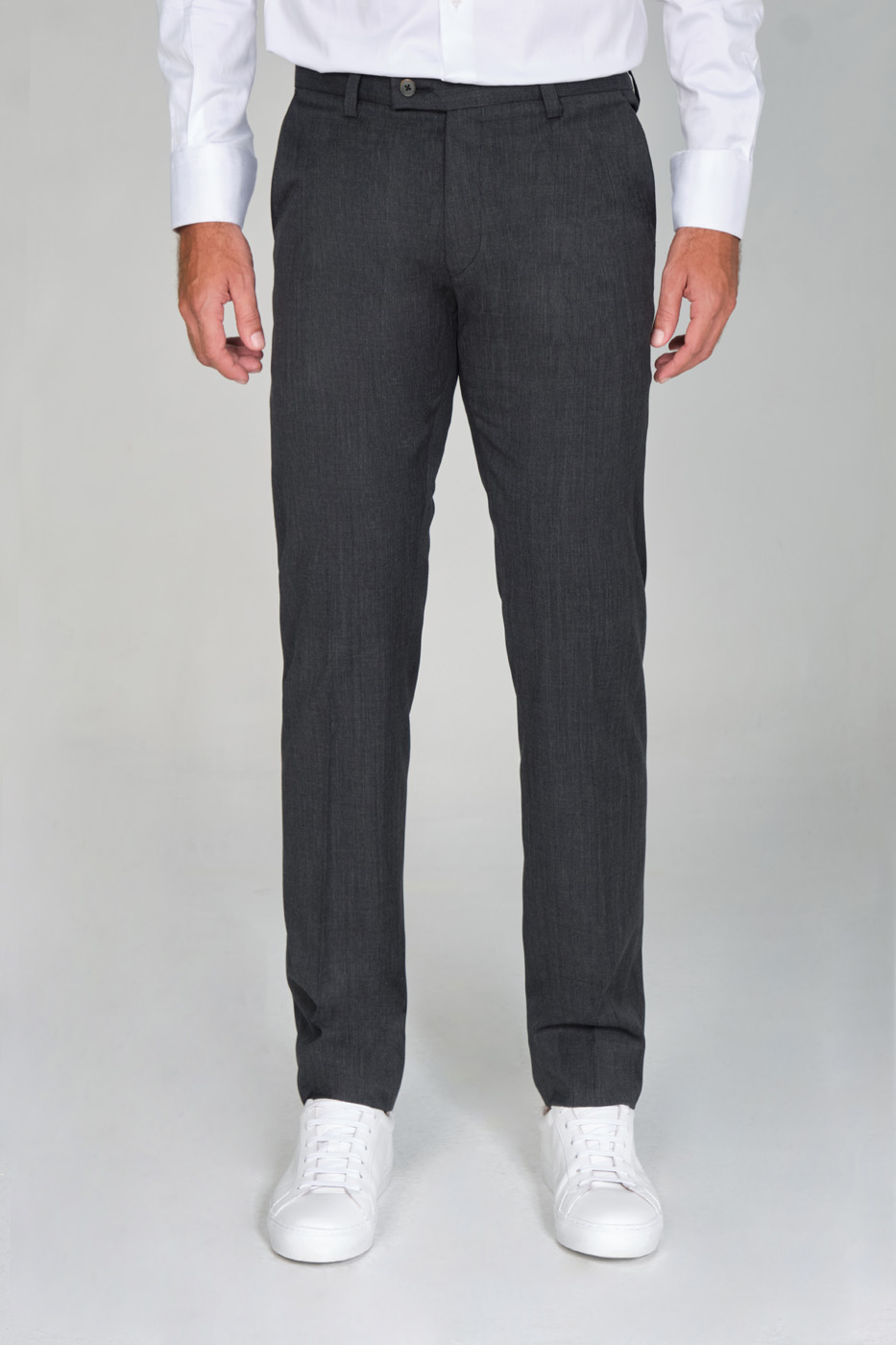 Pantalón Classic Fit Paño Gris Oscuro