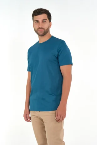 t-shirt-slim-fit-100-algodon-azul-petroleo