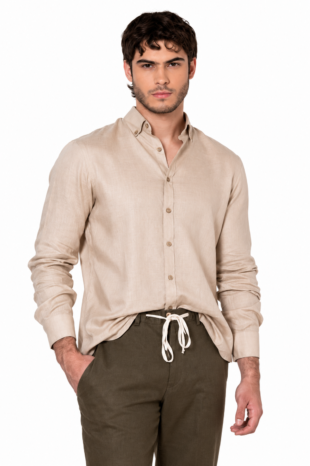 Camisa Sirocco Lino Beige