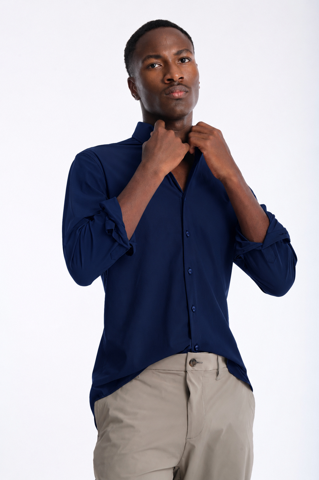 Camisa Hombre High Performance Stretch Fresca