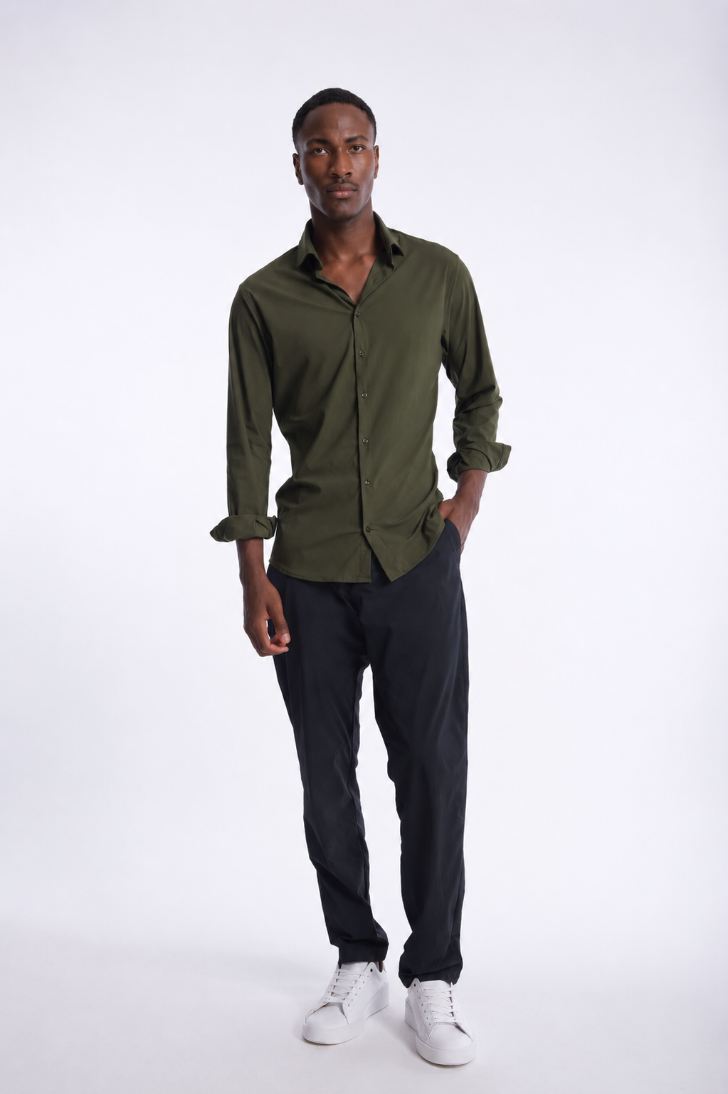 Camisa Hombre High Performance Stretch Fresca