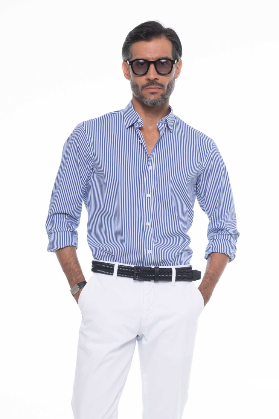 Camisa Hombre 100% Algodón Classic Fit Button Under
