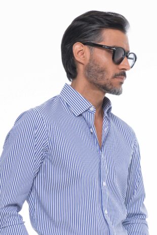 Camisa para hombre en 100% algodón. Fresca, cómoda y elegante con corte classic fit y cuello button under.