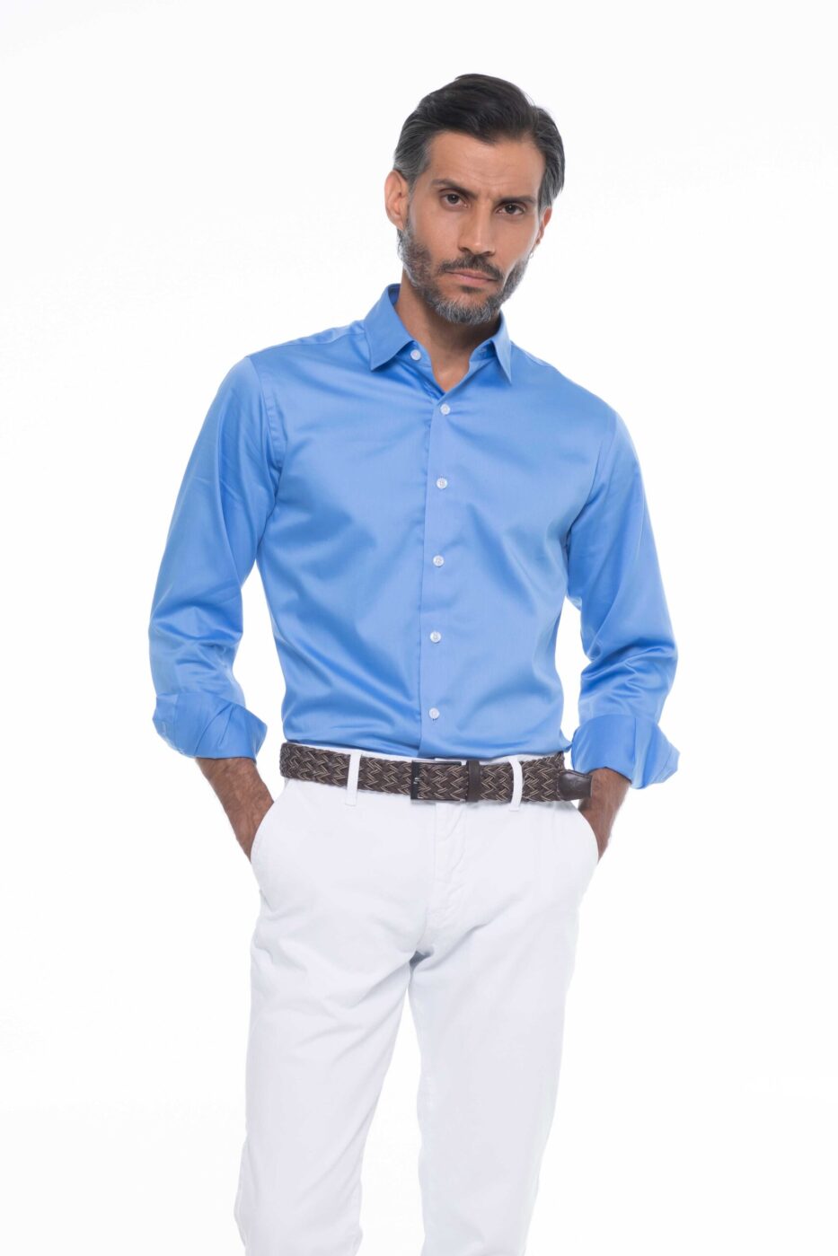 Camisa Hombre 100% Algodón Classic Fit Button Under