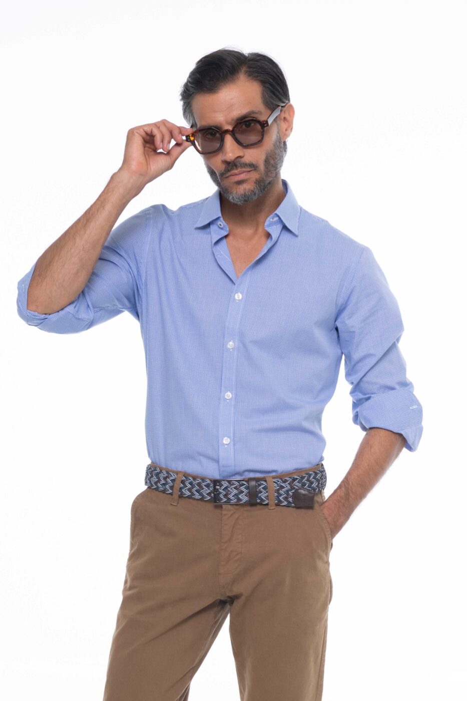 Camisa Hombre 100% Algodón Classic Fit Button Under