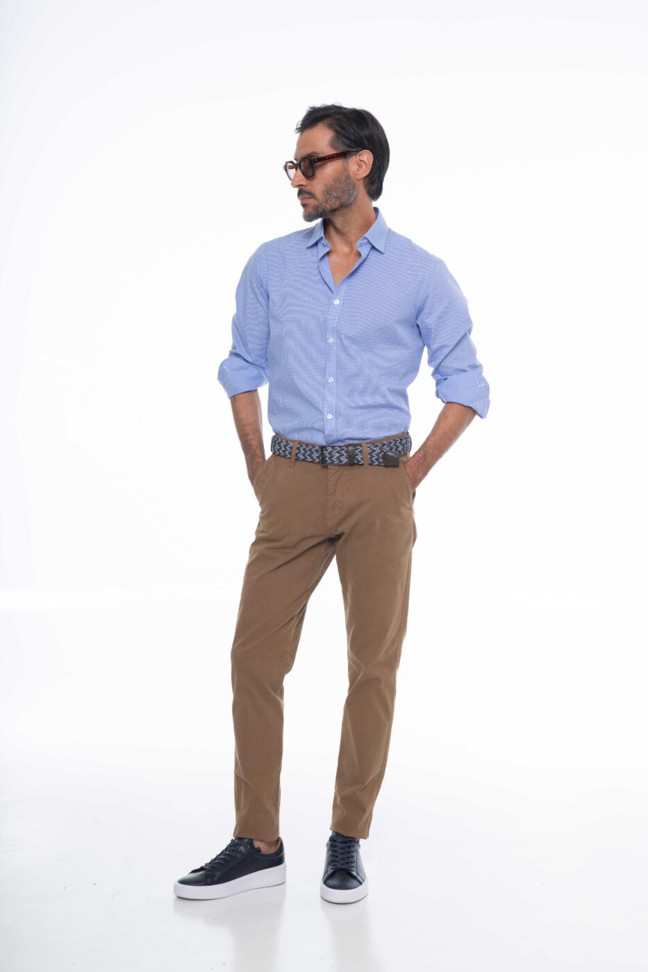 Camisa Hombre 100% Algodón Classic Fit Button Under