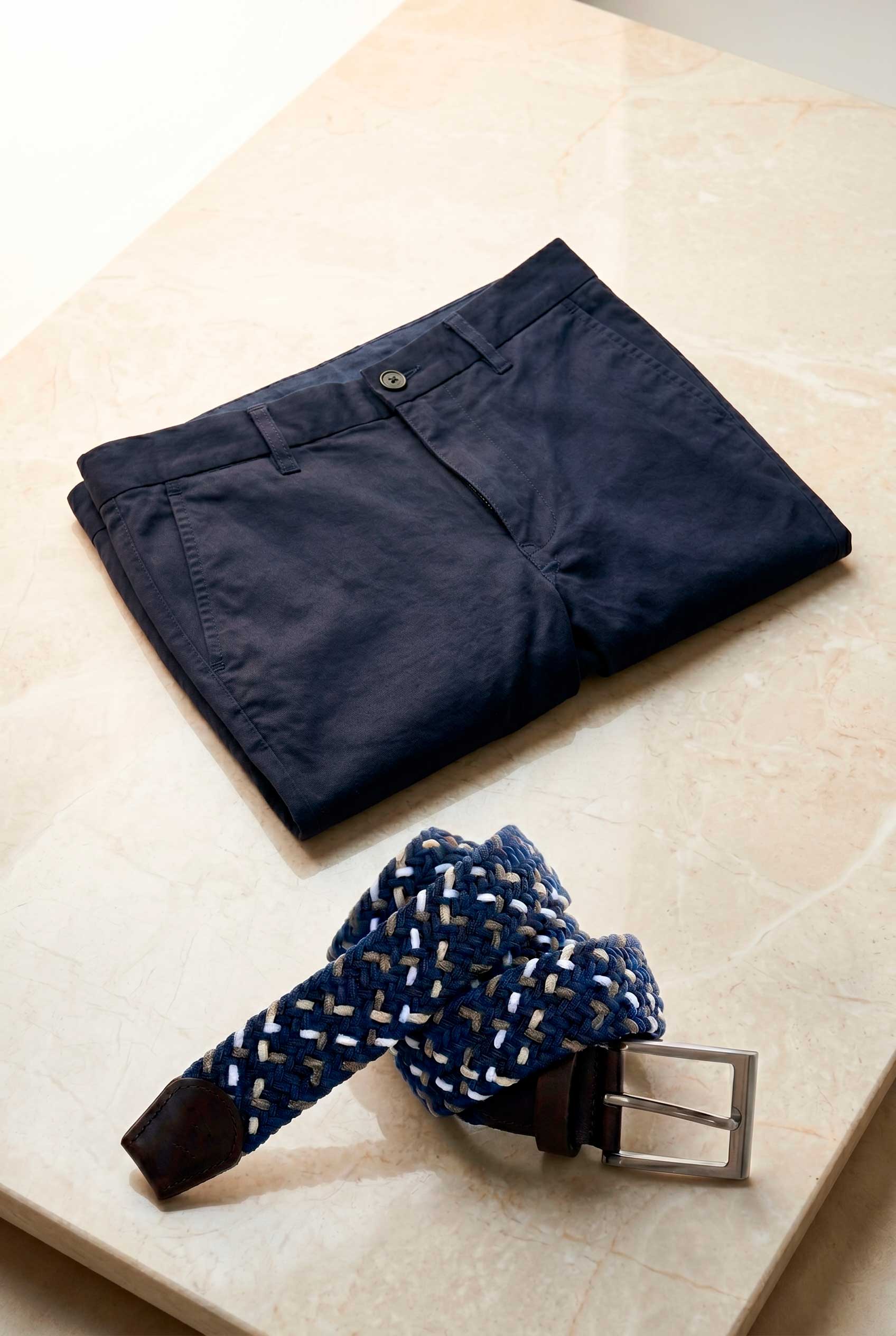 Dúo Esencial Bermuda Azul Navy + Correa Trenzada